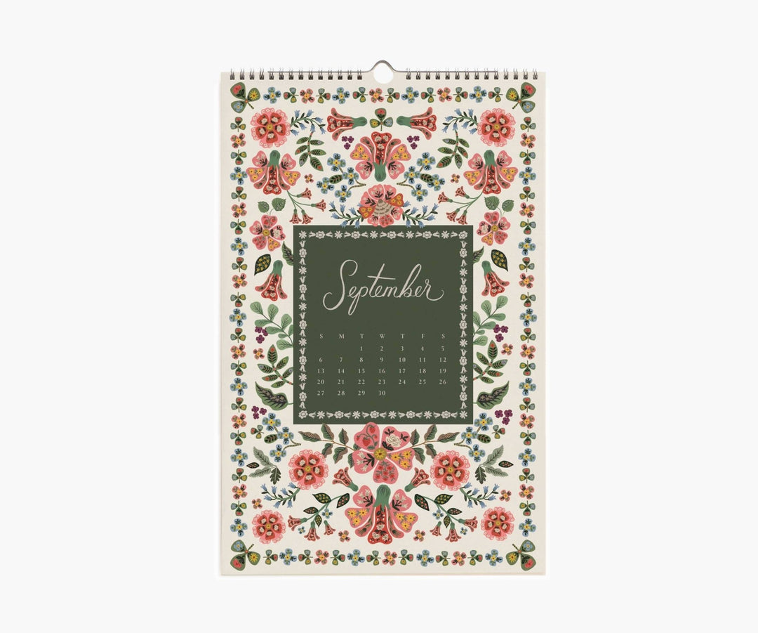 2026 Flora Wall Calendar - Clementine Home Floral Gift