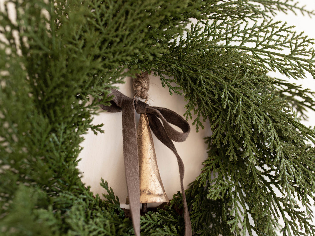 Cypress Pine Faux Wreath - Real Touch