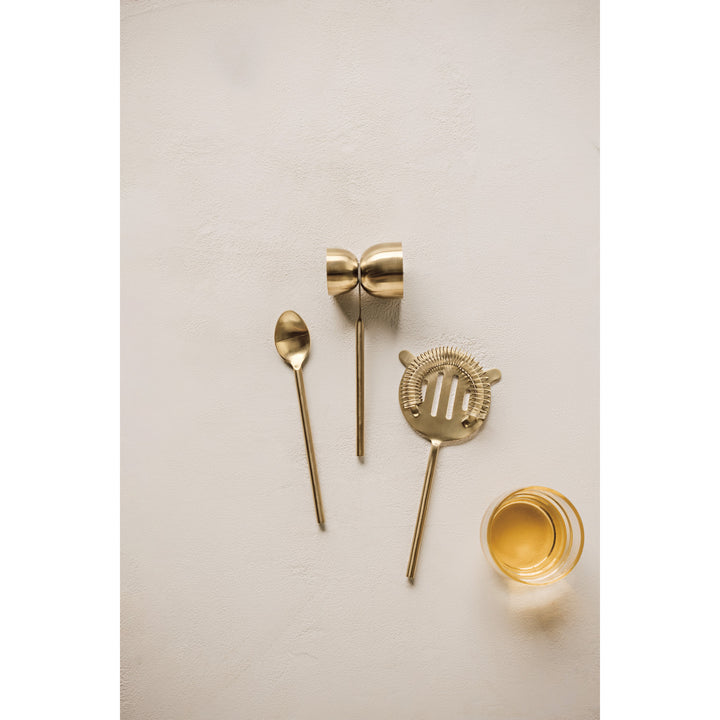 Bar Tools, Set of 3 - Matte Gold