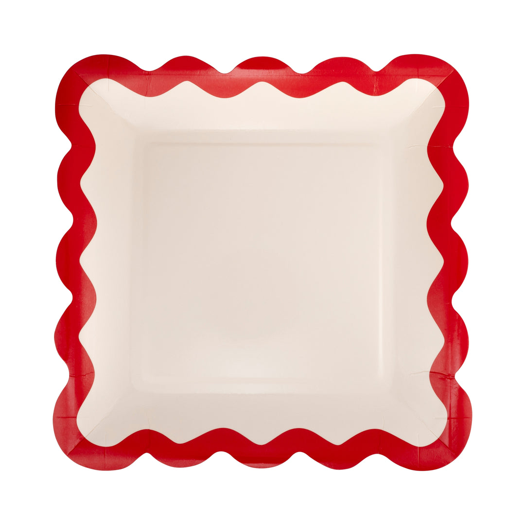 Scallop Paper Plates