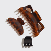 Assorted Claw Clips 3pc - Tortoise