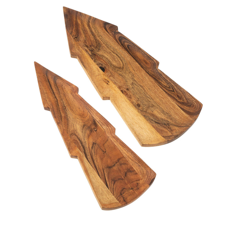 Tree-Shaped Serving Trays, Set of 2