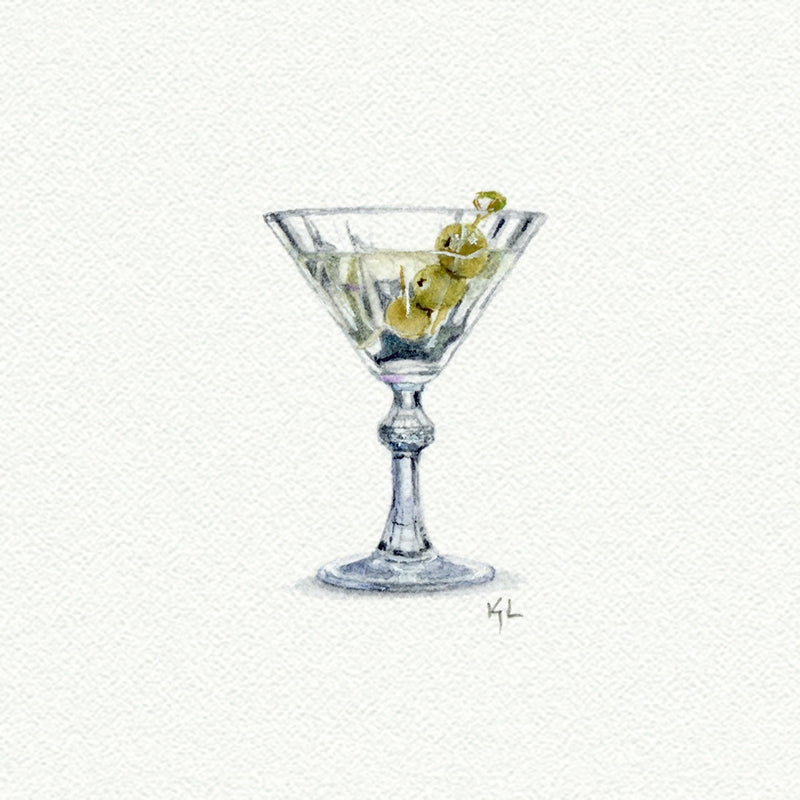 Mini Art Print - Martini Glass