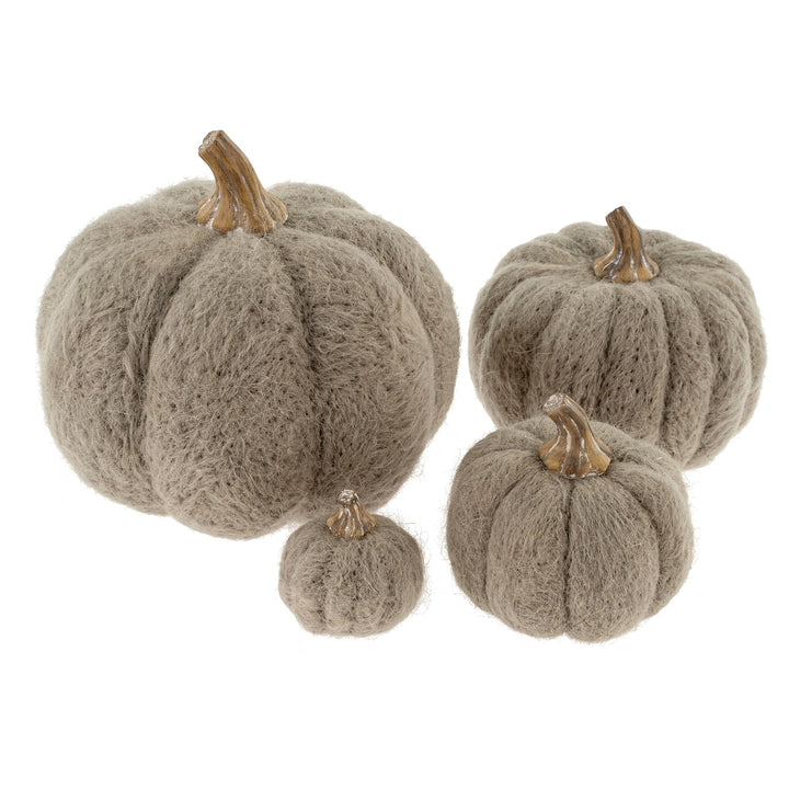 Felt Pumpkin - Grey