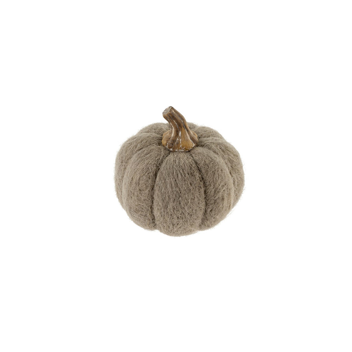 Felt Pumpkin - Grey