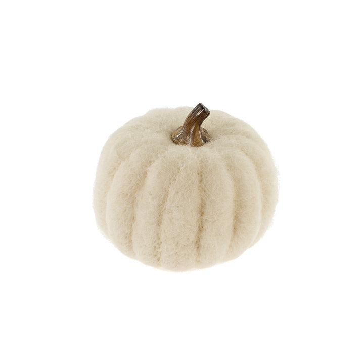 Felt Pumpkin - White