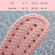 Non-Slip Quick Drying Open Toe Soft Comfy Thick Slippers - Pink