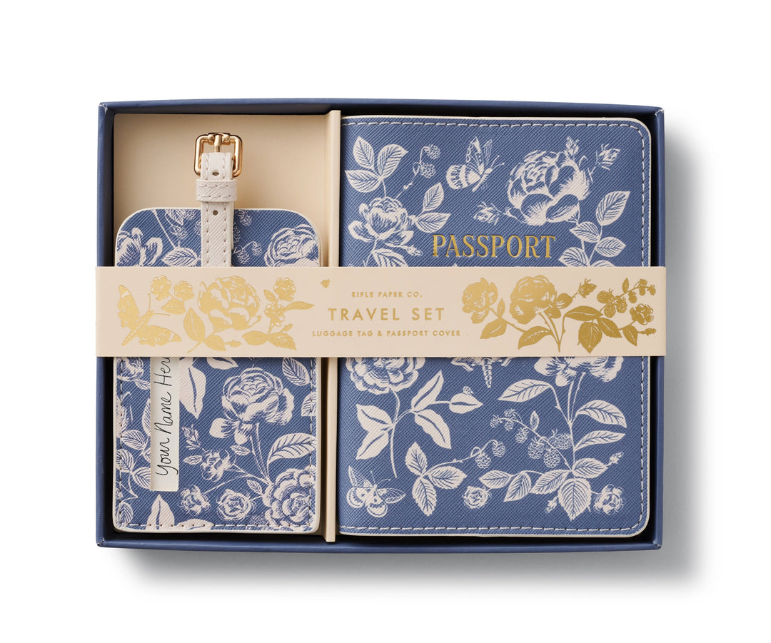 English Rose Passport & Luggage Tag Set  (Fall '24 Add-On)