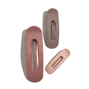 Flat Lay Claw Clip, Set of 3 - Terracotta