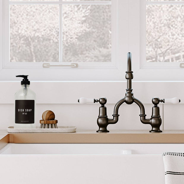 Clear Glass Hand Soap Dispenser