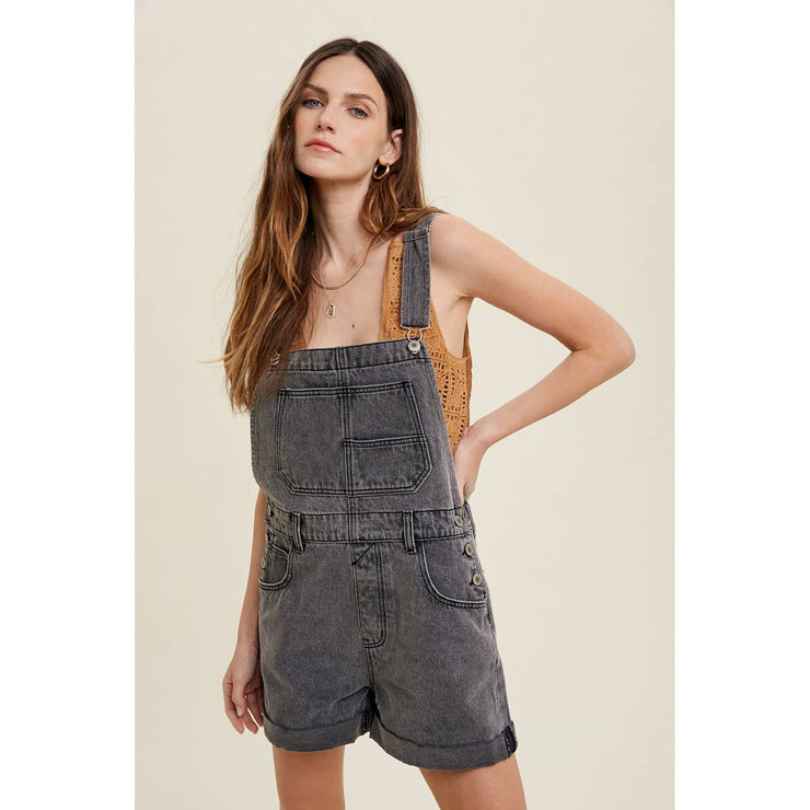 Cosmo Short Overall - Charcoal