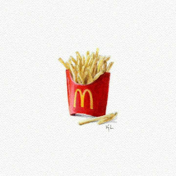 Mini Art Print - French Fries