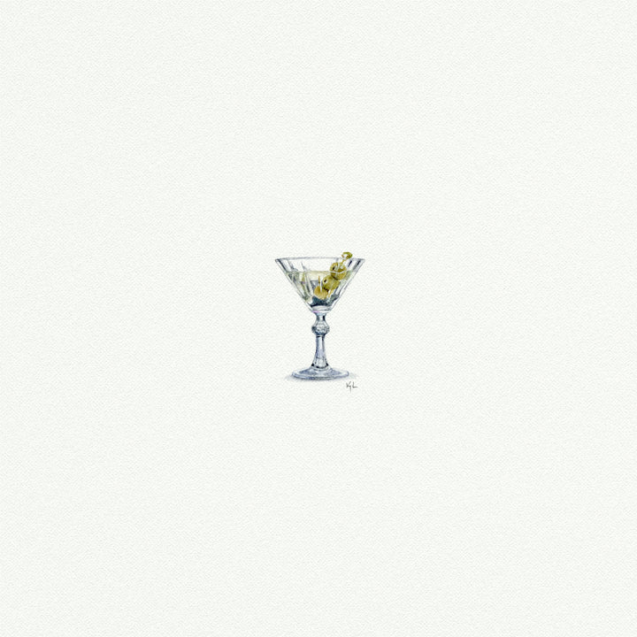 Mini Art Print - Martini Glass