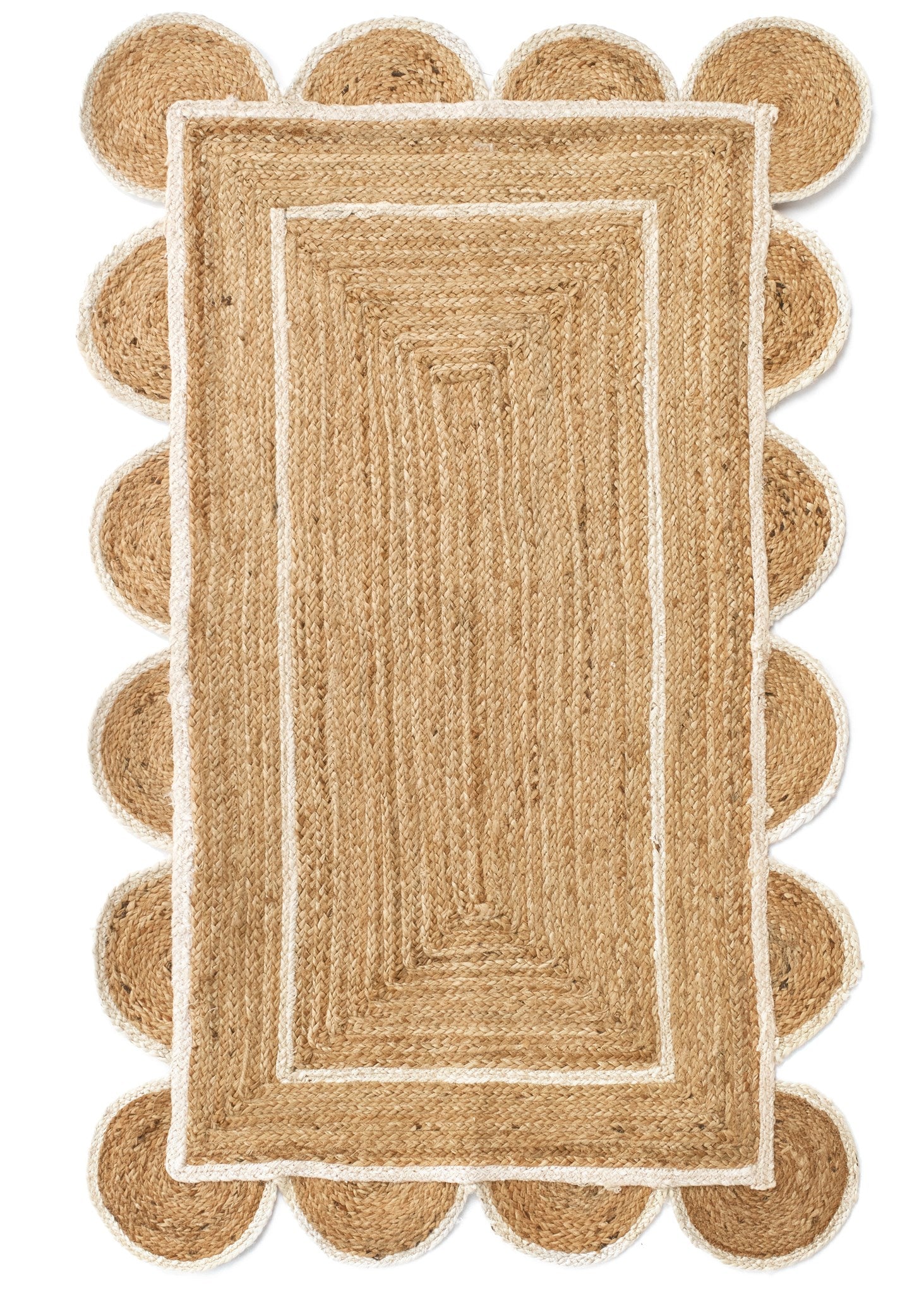 Scallop Edge Jute Rug