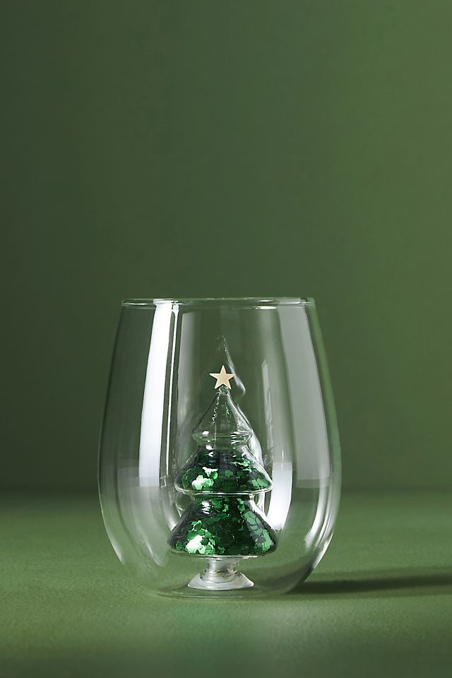 Sparkle Tree Wine Glass