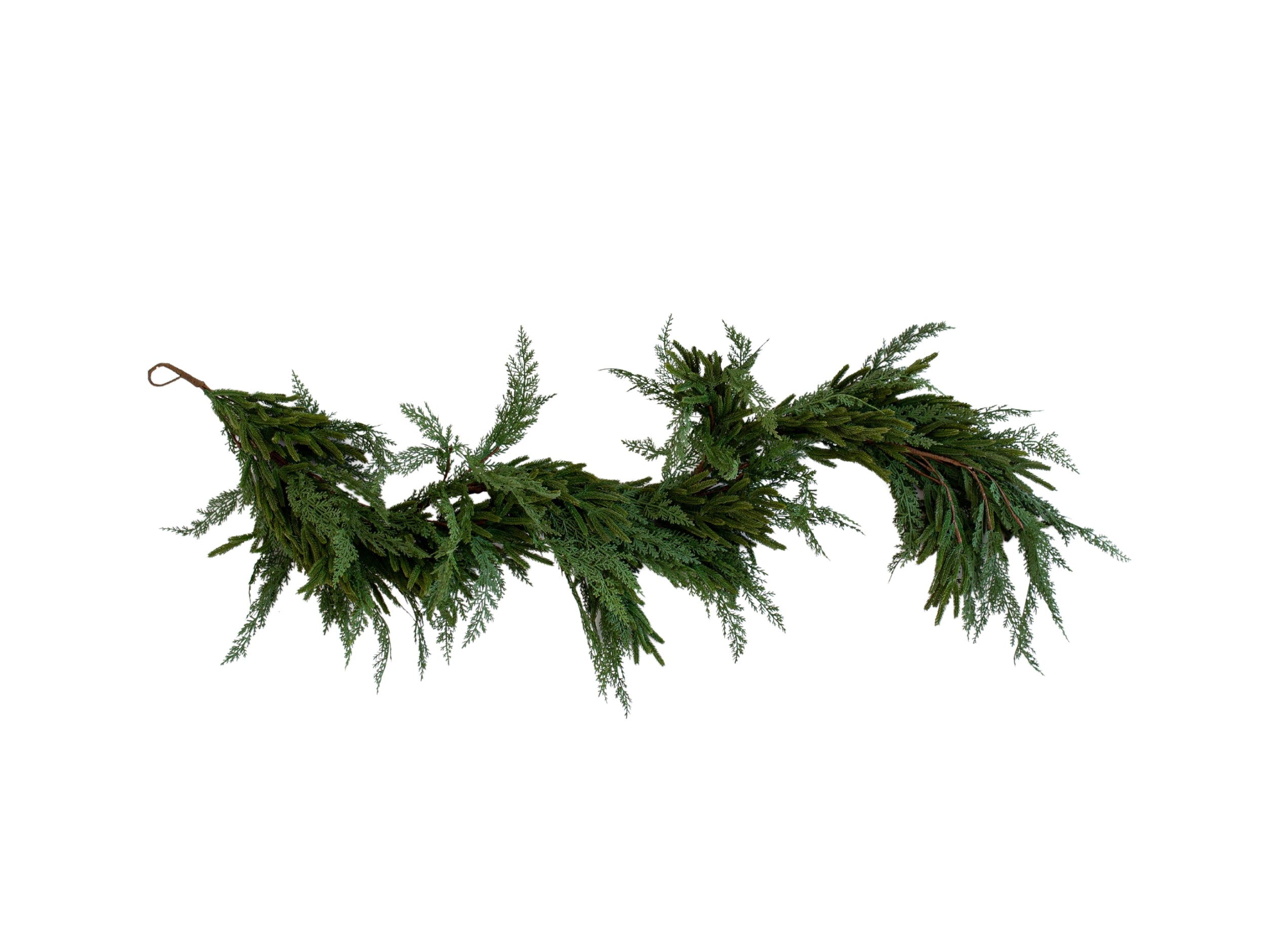 Norfolk & Cypress Mix Faux Garland - Real Touch