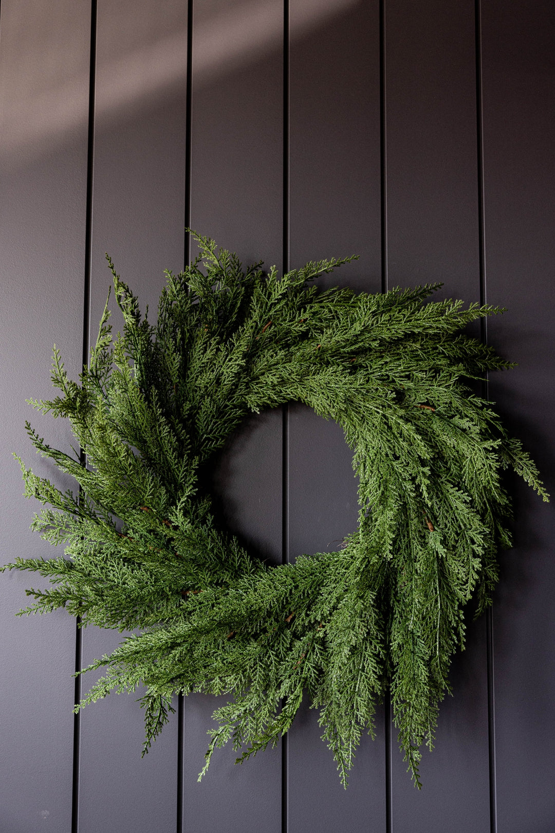 Cypress Pine Faux Wreath - Real Touch