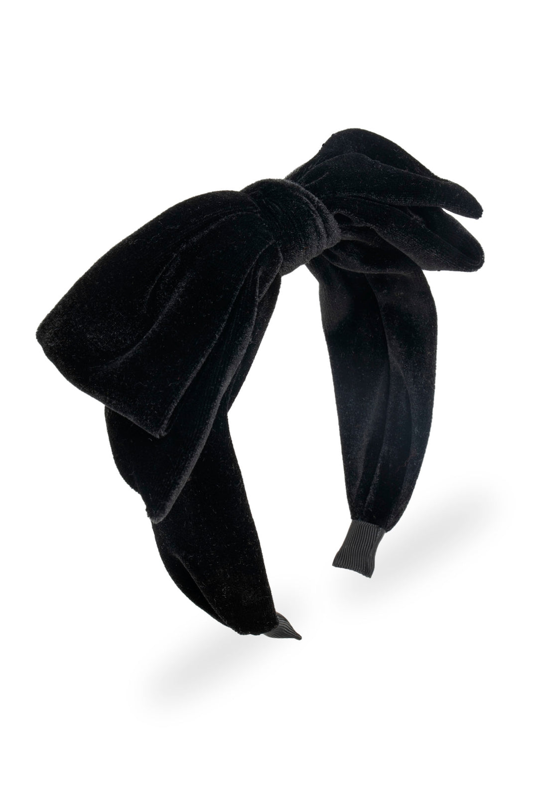 Lydia Velvet Bow Headband - Black