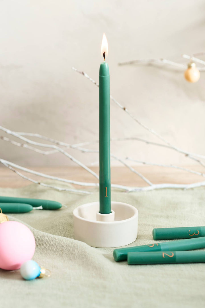 Countdown to Christmas Advent Candles & Holder