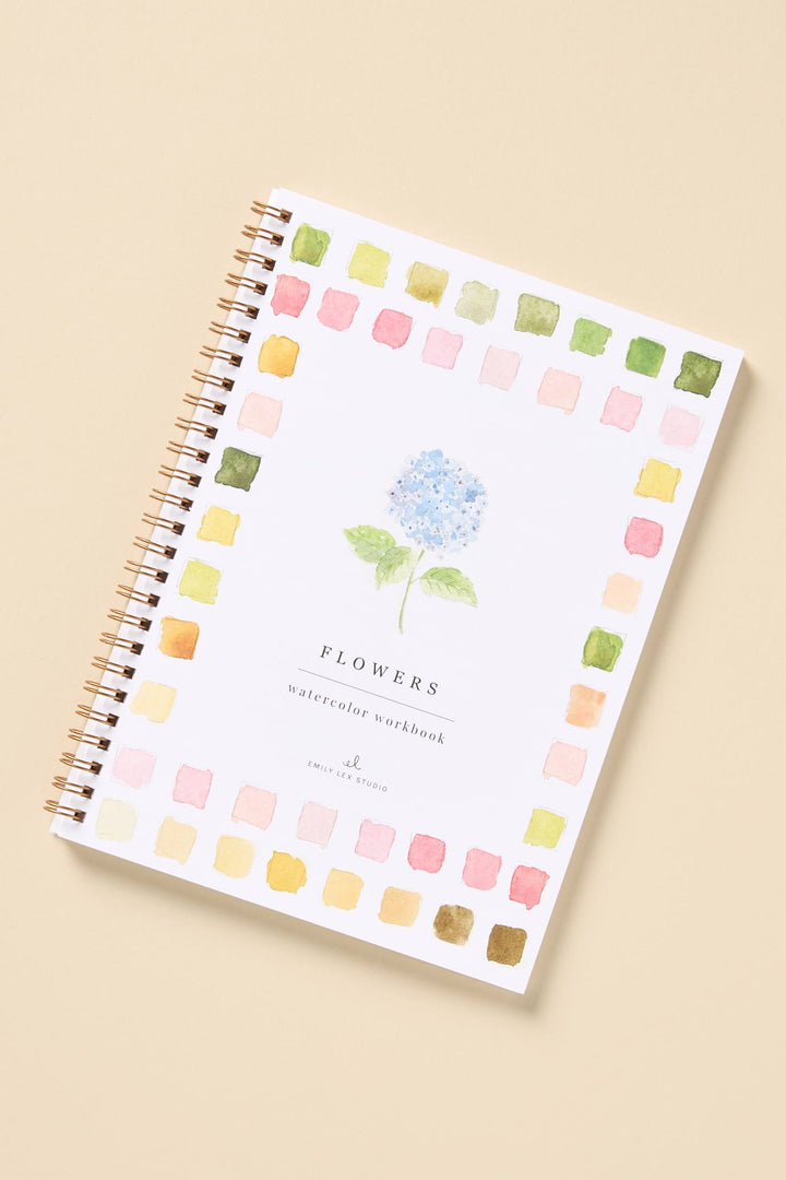 Flowers Watercolor Workbook