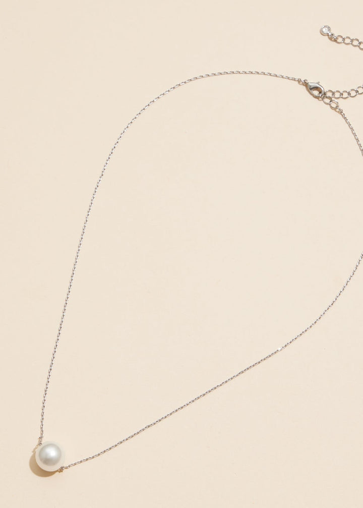 Classic Pearl Charm Necklace