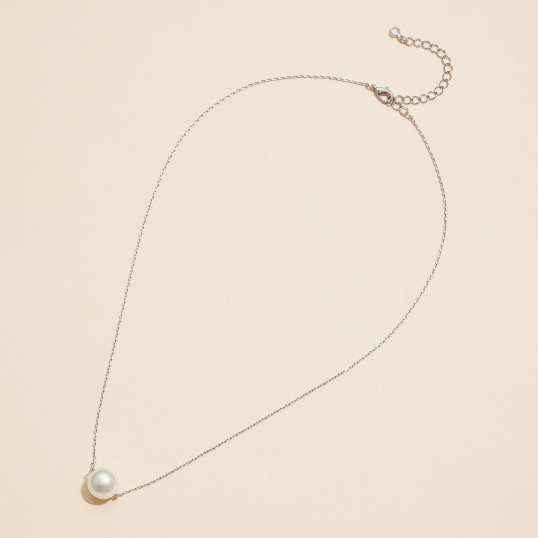 Classic Pearl Charm Necklace
