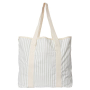 THE BEACH BAG - LAUREN'S SAGE STRIPE