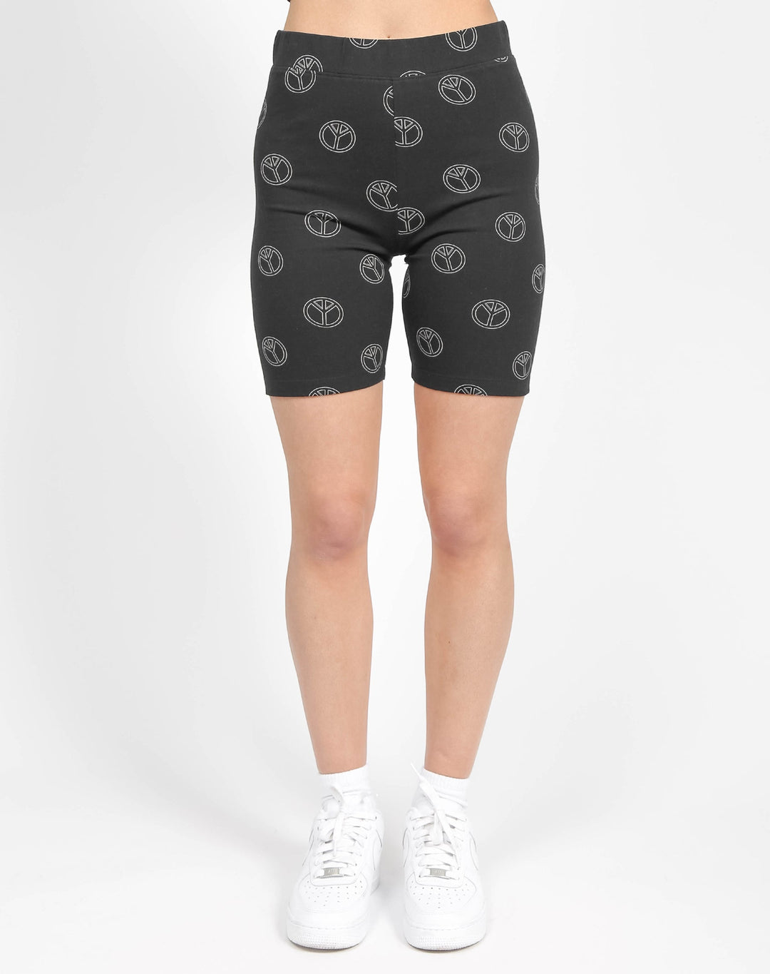 The PEACE SIGN Biker Shorts - Black – Clementine Home Floral Gift