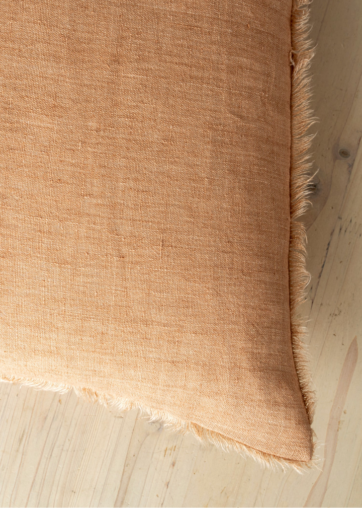 Lina Linen Pillow – Terracotta