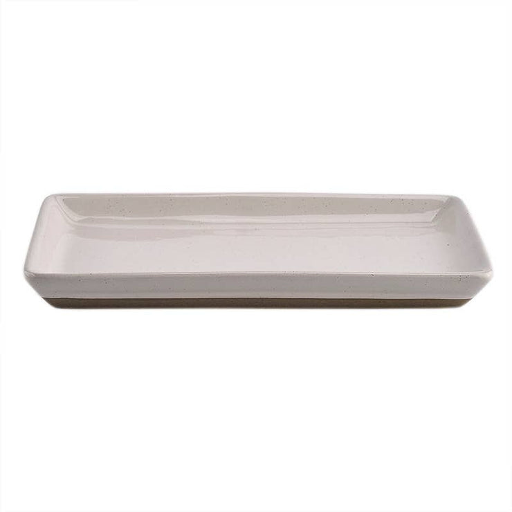 Stoneware Tray - Cream Speckled