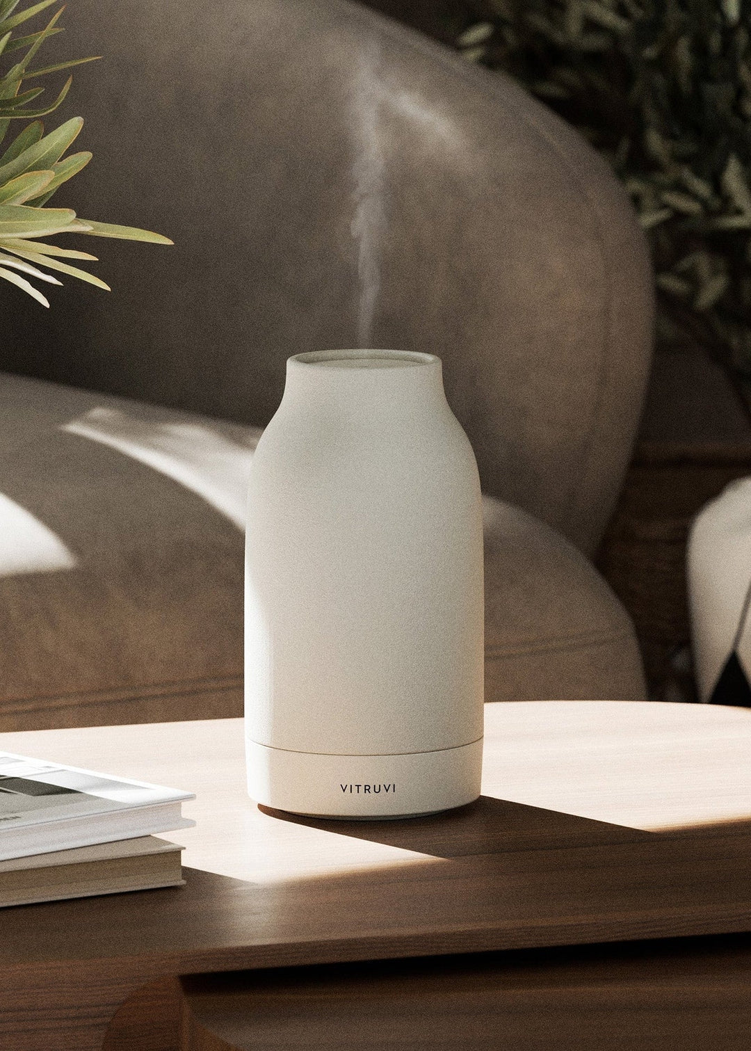 Air Waterless Diffuser - White (Winter '25 Add - On) - Clementine Home Floral Gift