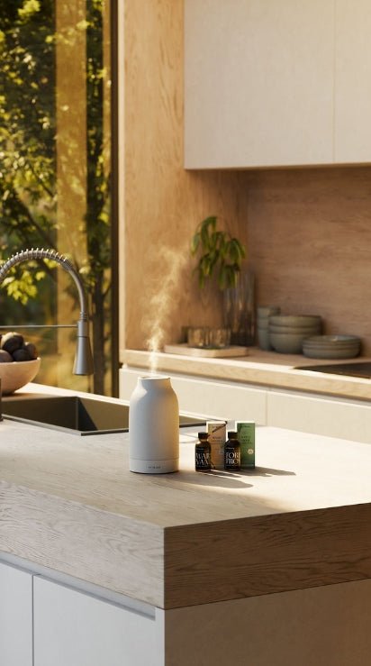 Air Waterless Diffuser - White (Winter '25 Add - On) - Clementine Home Floral Gift