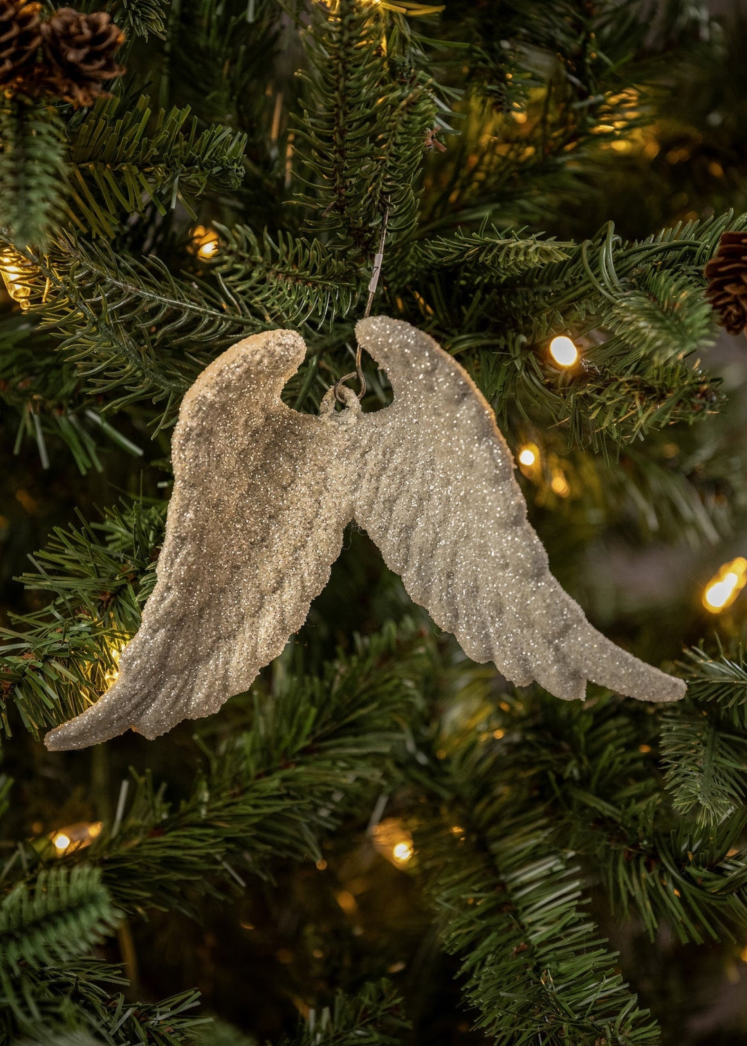 Angel Wing Ornament - Clementine Home Floral Gift