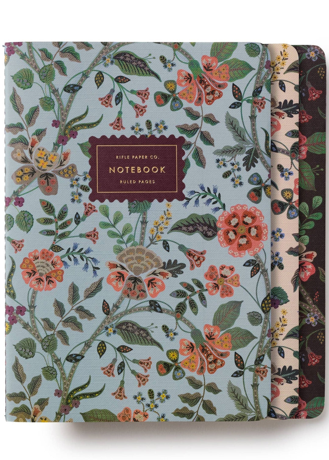 Assorted Set of 3 Gracie Notebooks - Clementine Home Floral Gift