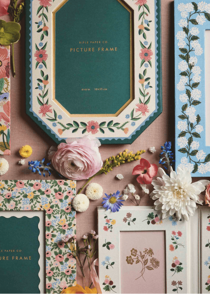 Aster Paper Wrapped Picture Frame - Clementine Home Floral Gift