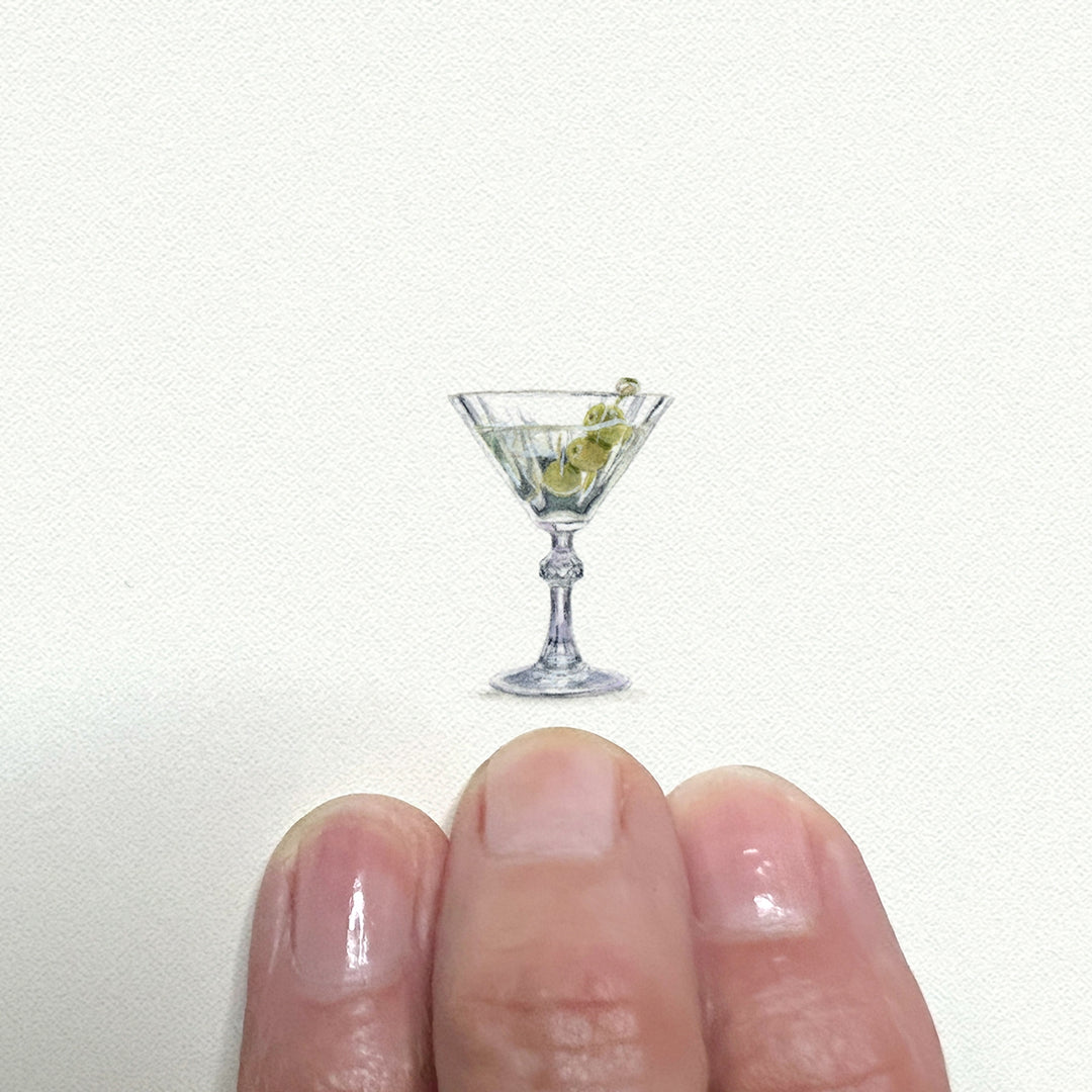 Mini Art Print - Martini Glass