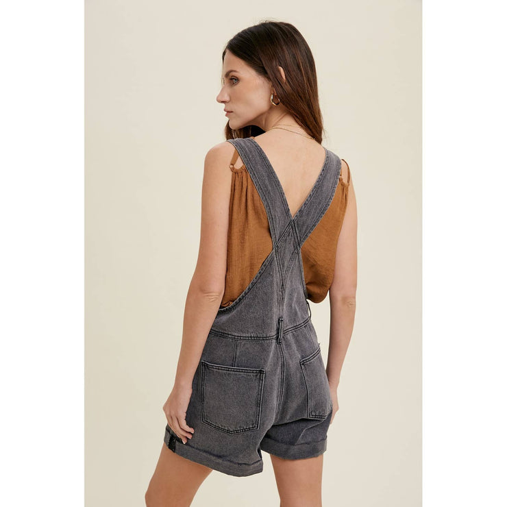 Cosmo Short Overall - Charcoal