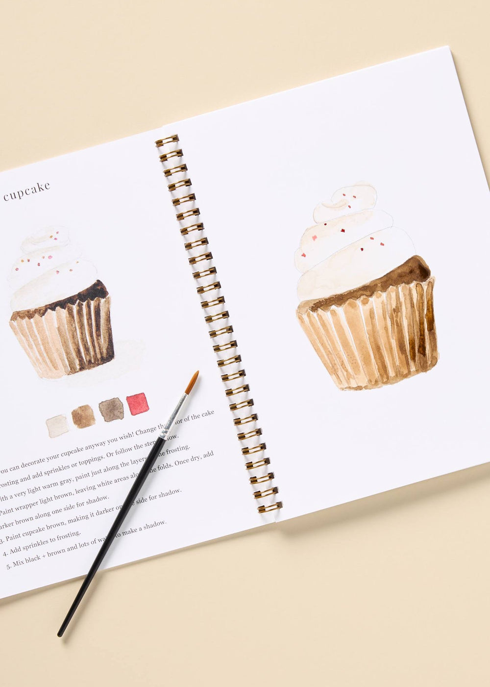 Baking Watercolour Workbook - Clementine Home Floral Gift