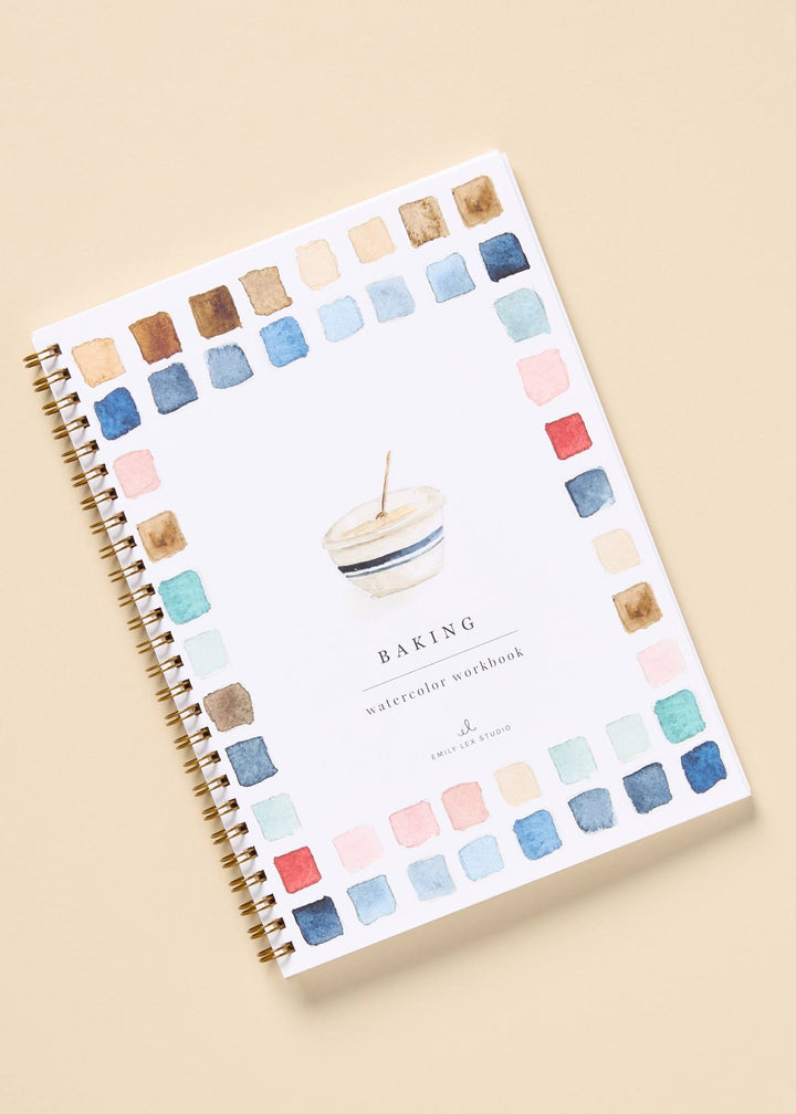 Baking Watercolour Workbook - Clementine Home Floral Gift