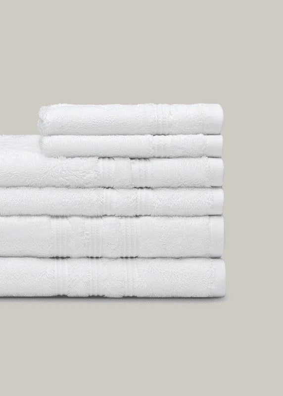 Bamboo Towel Collection - White - Clementine Home Floral Gift