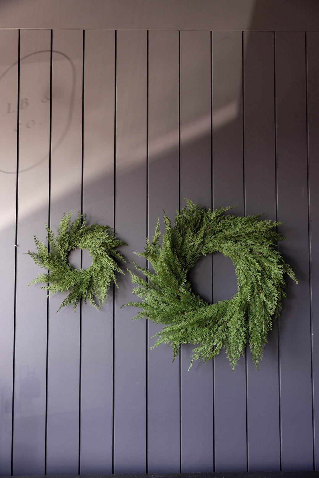 Cypress Pine Faux Wreath - Real Touch