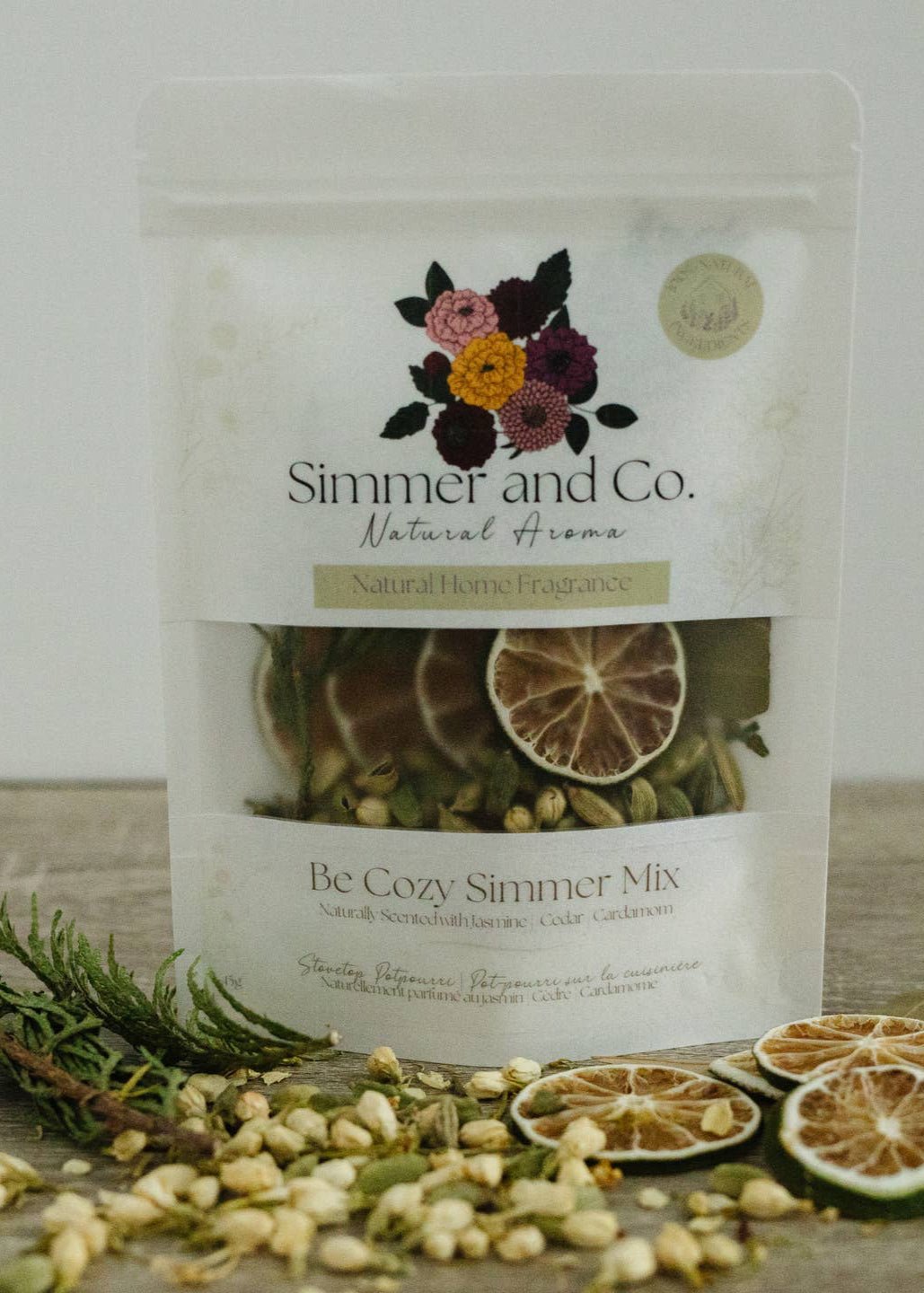 Be Cozy Simmer Pot Mix – Natural Jasmine Spice Aroma - Clementine Home Floral Gift