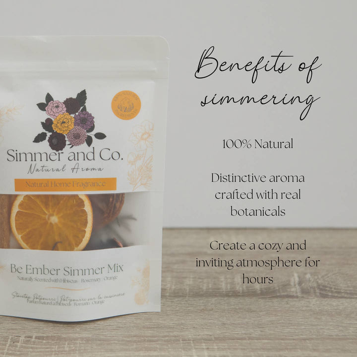 Be Ember Simmer Pot Mix – Natural Autumn Spice Aroma - Clementine Home Floral Gift