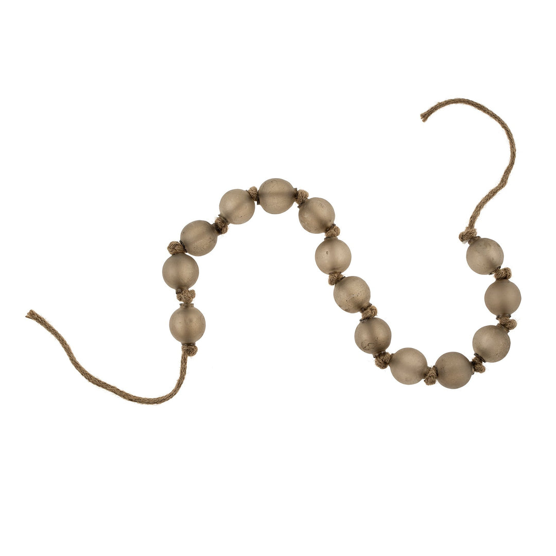 Beach Glass Beads - Frosted Smoke - Clementine Home Floral Gift