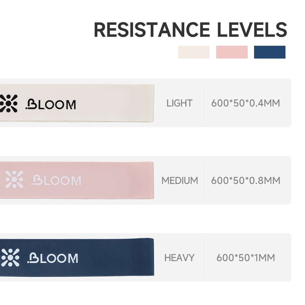 BLOOM Resistance Bands Set of 3 - Clementine Home Floral Gift