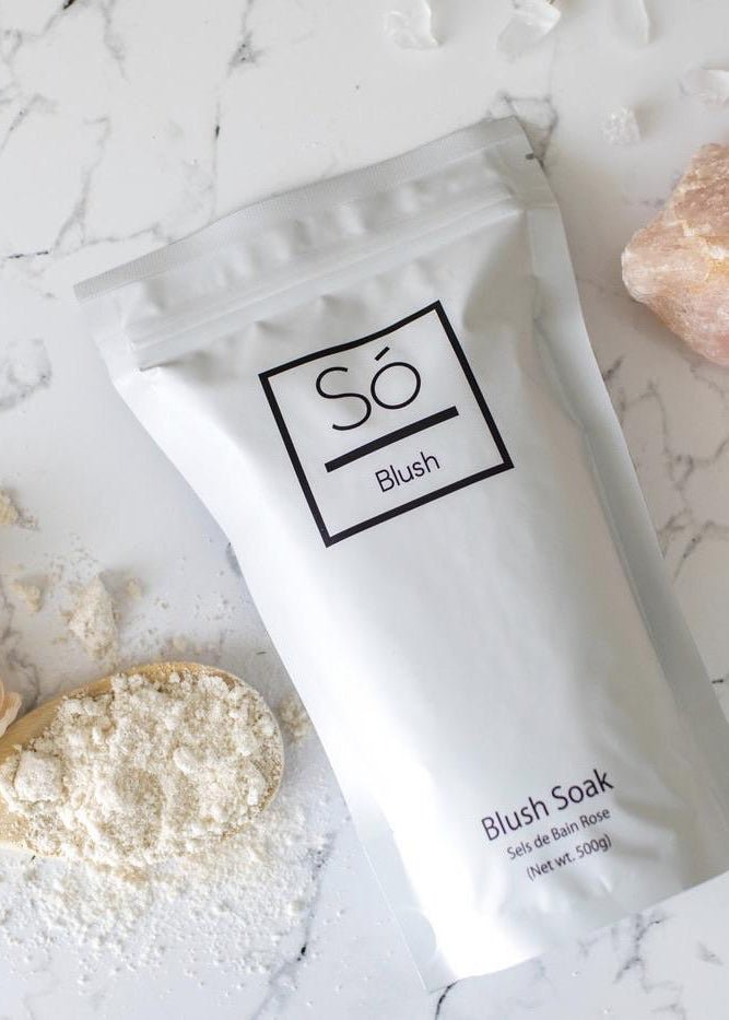 Blush Sóak – Coco Oat Milk Bath with Himalayan Pink & Epsom Salts - Clementine Home Floral Gift