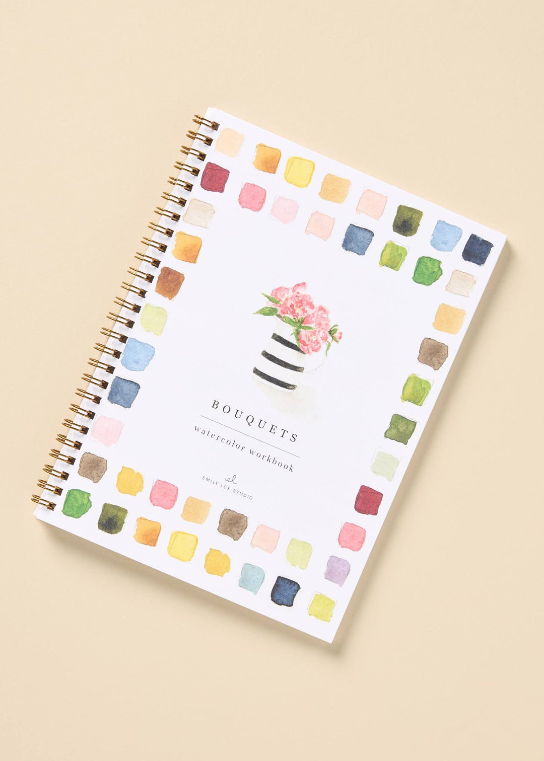 Bouquets Watercolour Workbook - Clementine Home Floral Gift