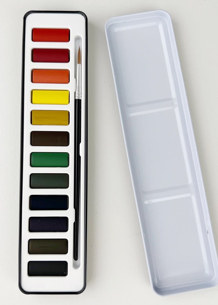 Bouquets Watercolour Workbook & Paint Set - Clementine Home Floral Gift