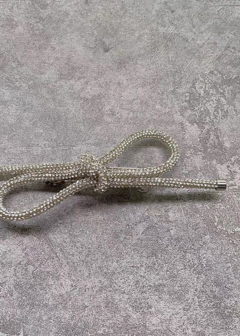Bow Barrette (Winter '24 Add - On) - Clementine Home Floral Gift