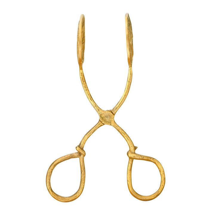 Brass Leaf Tongs - Clementine Home Floral Gift